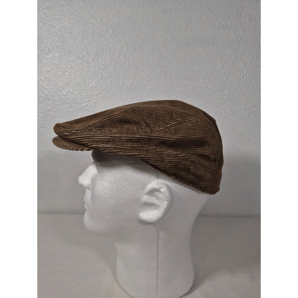 Target Brown Corduroy Flat Cap Mens Driver Ivy Newsboy Hat Retro Style